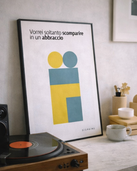 Vorrei soltanto scomparire in un abbraccio